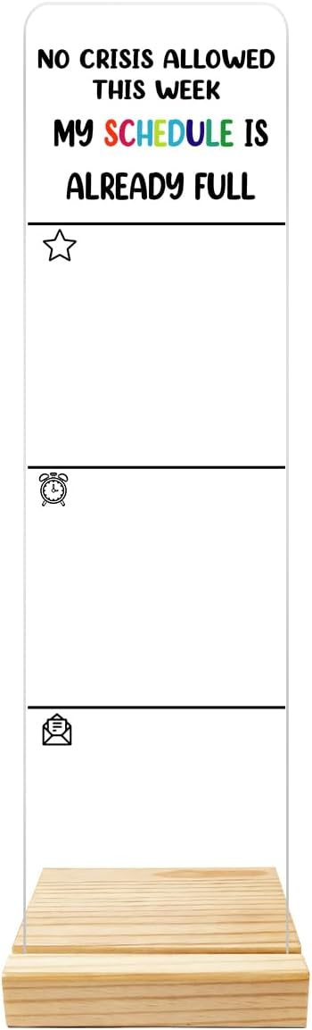 Monitor Memo Board Computer Monitor Memo Board Acrylic for Computer Monitors No Screen Damage Office Desk Accessories with Removable Design 12.6X 3.15 x 0.2 inches
