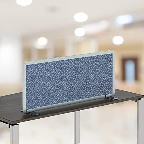 OBEX Acoustical Free Standing Privacy Screen, Cubicle Accessories Desk Privacy Panel, Desk Dividers for Office, Office Furniture Partitions Portable Sound Proof Dividers, 18" x 60", Twilight