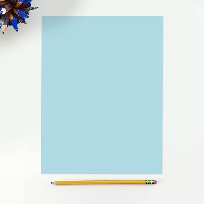 LUXPaper 8.5" x 11" Paper | Letter Size | Pastel Blue | 60lb. Text | 500 Qty