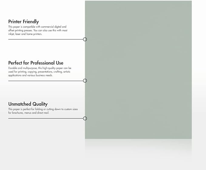 LUXPaper 8.5" x 11" Paper | Letter Size | Slate Gray | 70lb. Text | 50 Qty