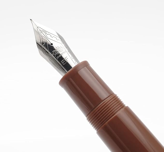JINHAO X159 Fountain Pen (EF Nib 0.38mm, Coffee with Silvery Clip)