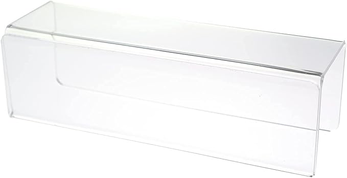 Source One Deluxe Clear Acrylic Cubicle Name Plate (2 Inch Hook, Name Plate Double Sided)