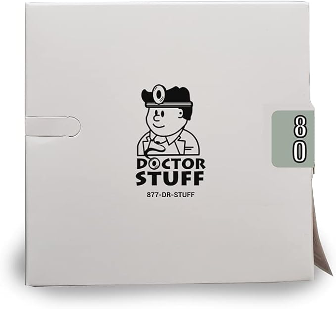 Doctor Stuff - File Folder Labels, Terminal Digit Filing, Consecutive Double Digit Numbers 80-89, Barkley FDDBM Match - BXDM Series Chart Stickers, Gray, 1" x 1-1/2", 500/Roll