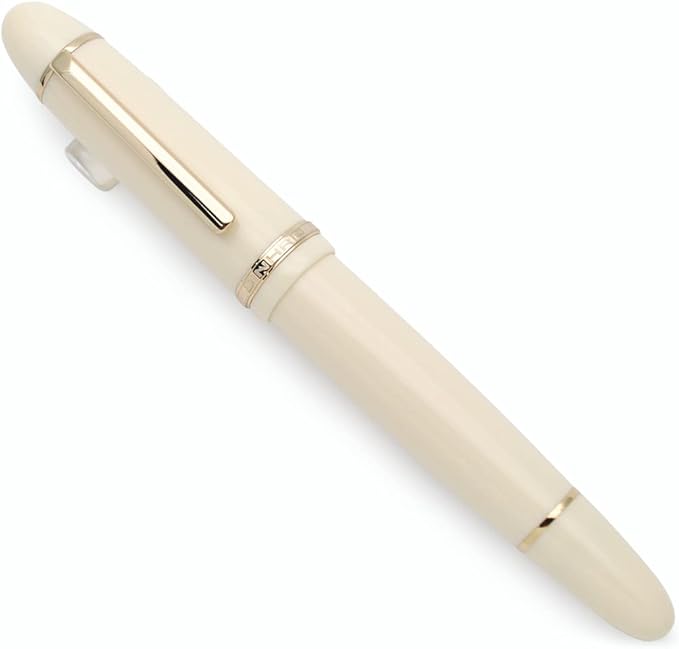JINHAO X159 Fountain Pen (F Nib 0.5mm, Ivory White with Gold Clip)