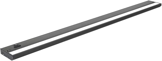 LED Under Cabinet Lighting Hardwired - 3CCT 40 Inch Black Finish - Undercabinet Lights for Kitchen - Linkable Undercounter Dimmable Plug in Light or Hard Wired - Under Counter Fixture Direct Wire