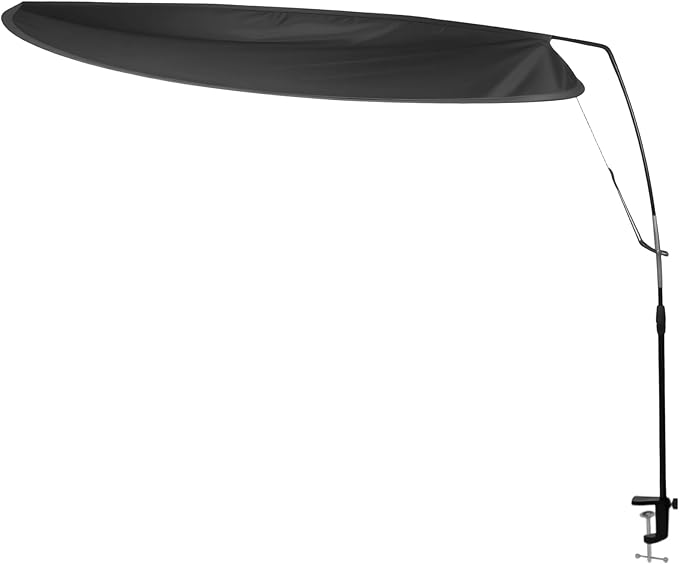 Adjustable Office Cubicle & Desk Shade – 43" Extra-Large Oval Design for Wider Coverage, Blocks Light and Distractions, Creates a Private and Comfortable Workspace