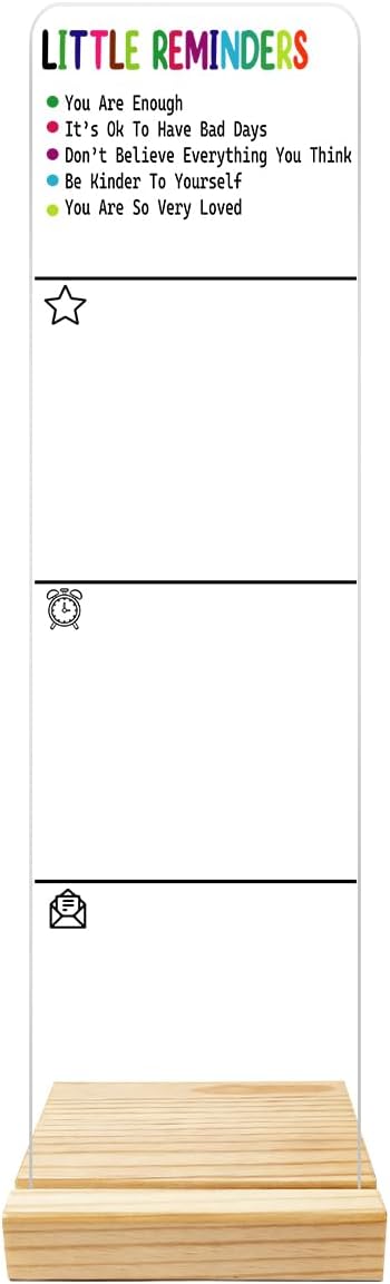 Monitor Memo Board Computer Monitor Memo Board Acrylic for Computer Monitors Laptop And Desktop With Removable Design Office Desk Accessories 12.6x 3.15 x 0.2 inches