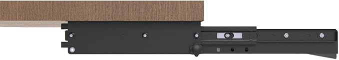 JINGCHENGMEI Sliding Keyboard Tray Under Desk, Pull-Out Keyboard and Mouse Tray, 27 x 9.8 inches Large Platform Slide-Out Computer Drawer for Typing, Metal, Black