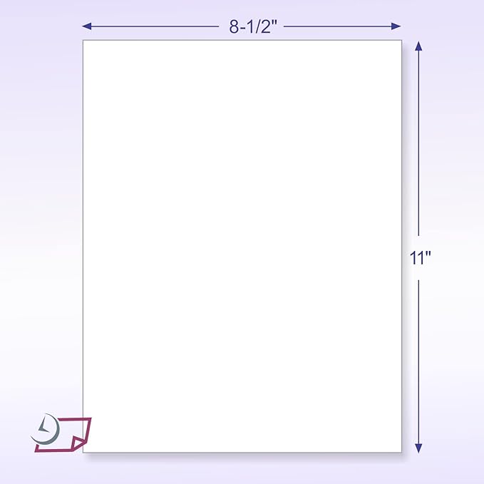 NextDayLabels - Pack of 500 Sheets 8-1/2" x 11" Letter Size CFB NCR (Carbon-Less) Paper, for Laser or Ink Jet Printer (White CFB)