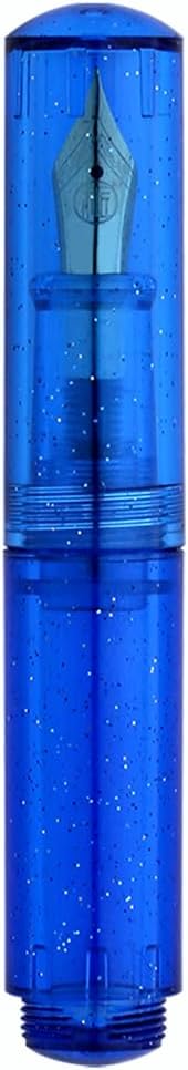 czxwyst Majohn Wancai 2.0 Mini Pocket-Size Eyedropper Fountain Pen (EF Nib 0.38mm, Starry Blue)