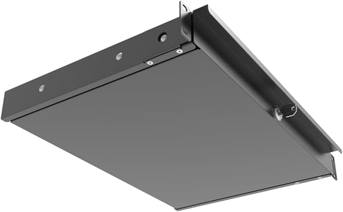 QiaoYoubang 1U Server Cabinet Case 19 Inch Rack Mount Lockable Drawer with Key, 12.6 Inch Depth (1U)