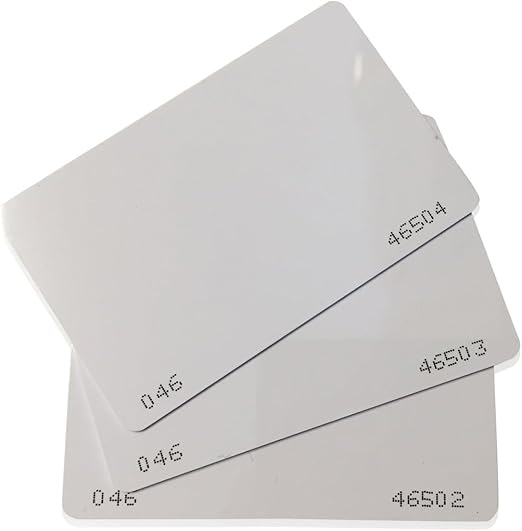 10 pcs 26 Bit Proximity CR80 Cards Weigand Prox Blank Printable Swipe Cards Compatable with ISOProx 1386 1326 H10301 Format Readers. Works with The vast Majority of Access Control Systems