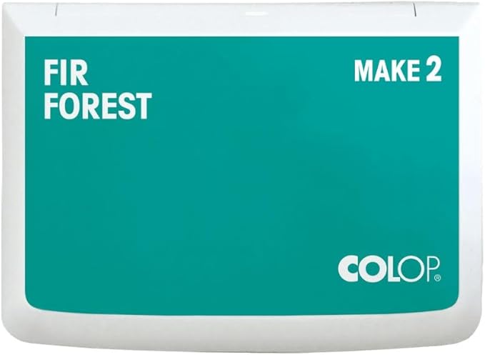 COLOP Make Series, Ink Stamp Pads, with Non-Toxic Premium Ink, Water-Based Acid-Free (Fir Forest, Make 2-2-3/4" x 4-1/4")