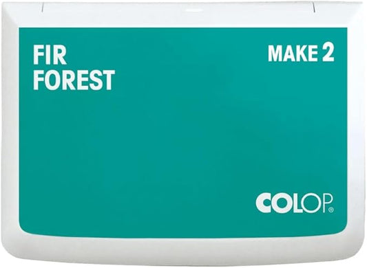 COLOP Make Series, Ink Stamp Pads, with Non-Toxic Premium Ink, Water-Based Acid-Free (Fir Forest, Make 2-2-3/4" x 4-1/4")