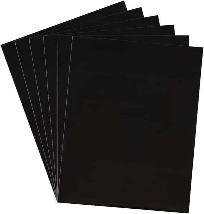 JAM PAPER Laminated Two Pocket Glossy School Folders - Letter Size - High Gloss Black - Bulk 25/Pack