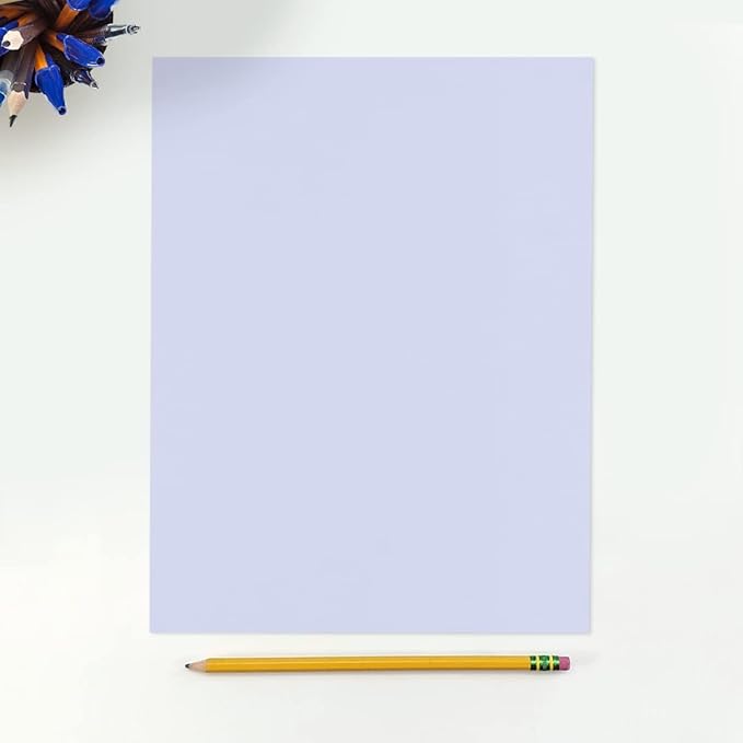 LUXPaper 8.5" x 11" Paper | Letter Size | Lilac Purple | 80lb. Text | 50 Qty
