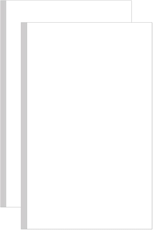 (2-Pack) 8.5" x 14" Blank Print Paper - 100Sheets/200Pages Blank Loose-Leaf Paper, Legal Size Printing in Office/Home/School, 100gsm Blank Paper