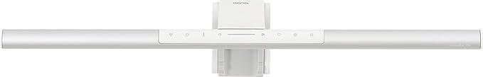 BenQ ScreenBar Pro LED Monitor Light Bar (Silver)- Ultrawide Lighting, Motion Sensor, Adjustable Brightness/Color Temperature, Eye-Care USB-C Monitor Lamp, No Glare, Curved Monitors, Monitor accessory