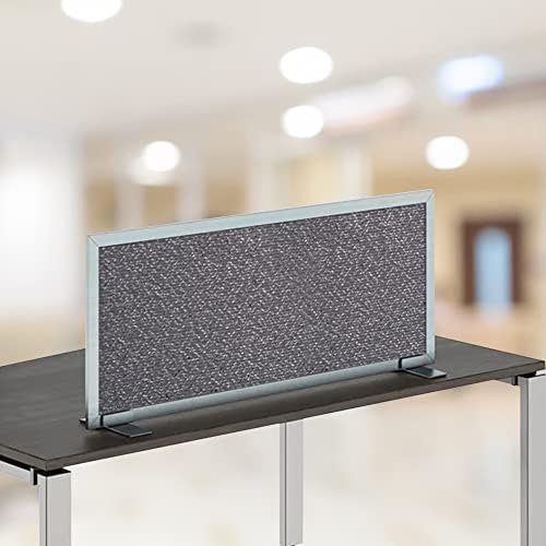OBEX Acoustical Free Standing Privacy Screen, Cubicle Accessories Desk Privacy Panel, Desk Dividers for Office, Office Furniture Partitions Portable Sound Proof Dividers, 12" x 72", Graphite