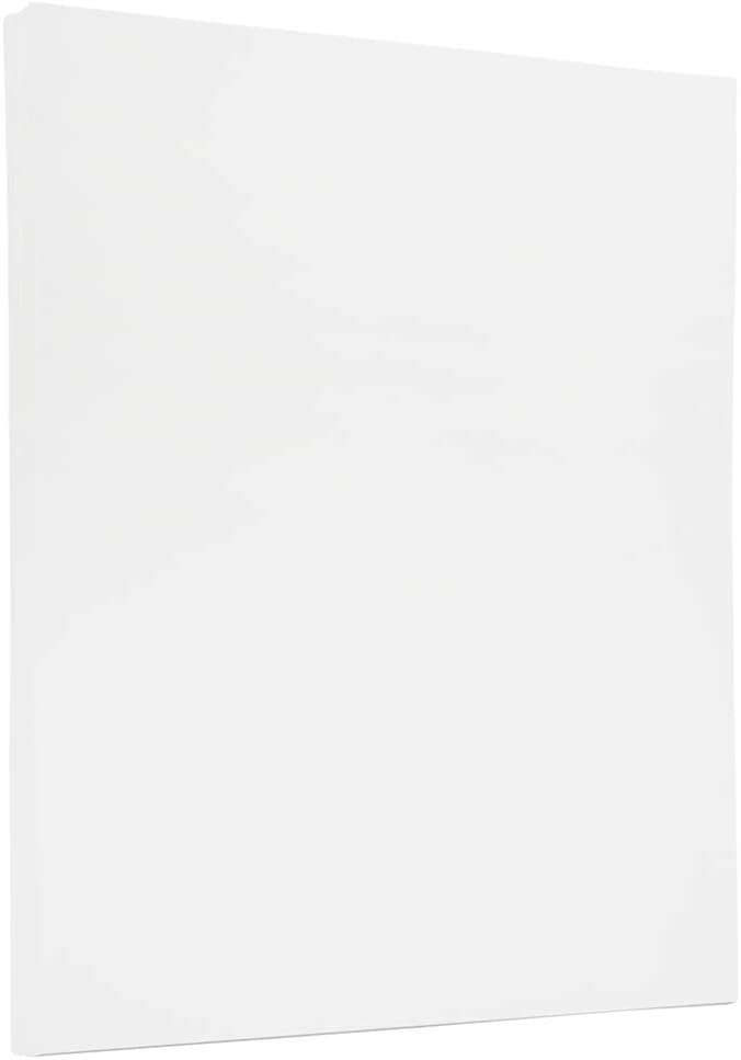 JAM PAPER Strathmore 24lb Paper - 90 gsm - 8.5 x 11 - Bright White Wove - 500 Sheets/Ream