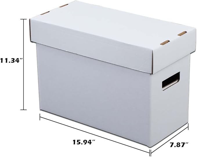 ANDPLAY 3 PCS Comic Book Storage Comic Book Box Holds 150-175 Comics Collapsible and Stackable Comic Short Box Moistureproof Comic Box Stackable Archival Cardboard