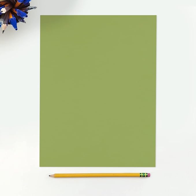 LUXPaper 8.5" x 11" Paper | Letter Size | Avocado Green | 70lb. Text | 250 Qty