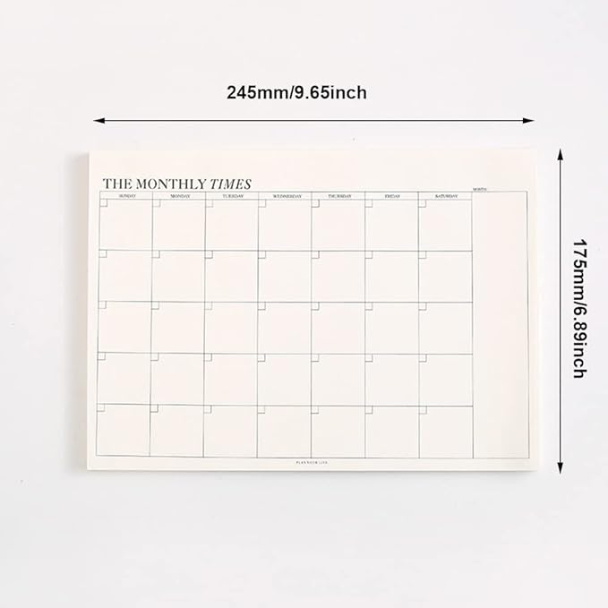 60 Page Schedule Planning Notepad, 245175 mm Tear-Off Sheets Weekly Planner for Organising Goals, Tasks, Notes