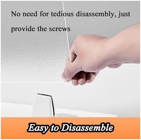 Free Standing Desk Privacy Panel - Frosted Acrylic Divider for Office & Home - Portable Desktop Shield for Student Testing & Enhanced Privacy Protection