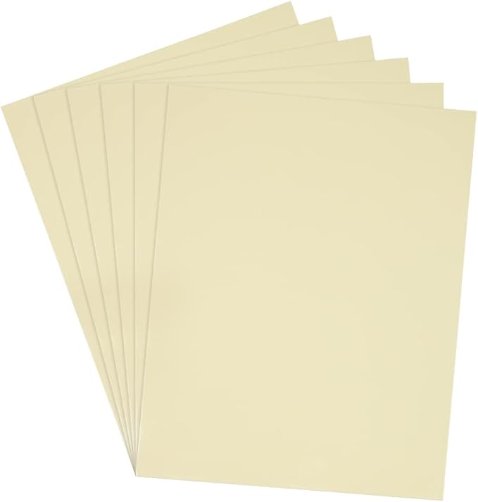 JAM PAPER Laminated Two Pocket Glossy School Folders - Letter Size - High Gloss Ivory - Bulk 25/Pack