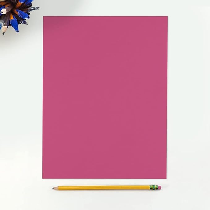 LUXPaper 8.5" x 11" Paper | Letter Size | Magenta Pink | 80lb. Text | 250 Qty