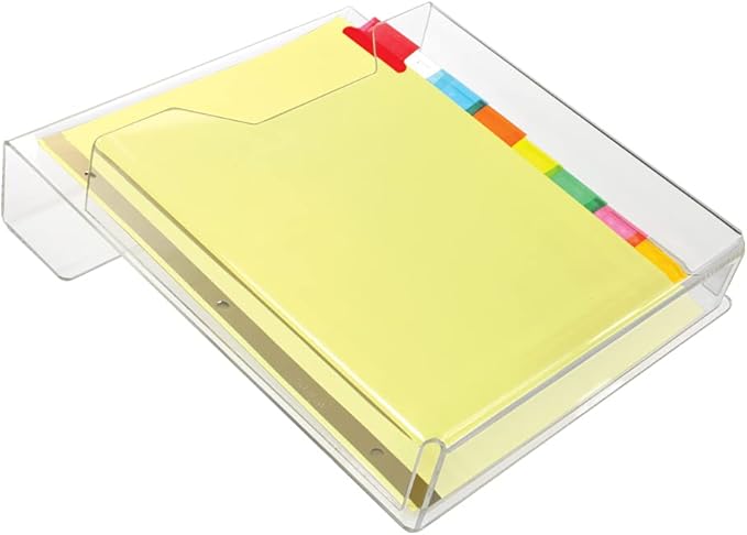Clear Acrylic Cubicle Sign Holder, Name Plates, & File Holders