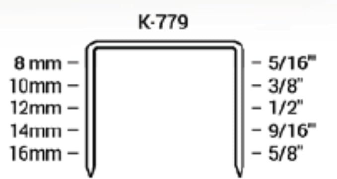 Klinch-Pak K-779/10, 3/8” Leg Length by 1/2" Wide Crown Heavy-Duty Galvanized Plier Staples, 5000 Per Package, for stapling Trays, Lids, Bags, Header Cards, Fastening End Caps and Container Inserts