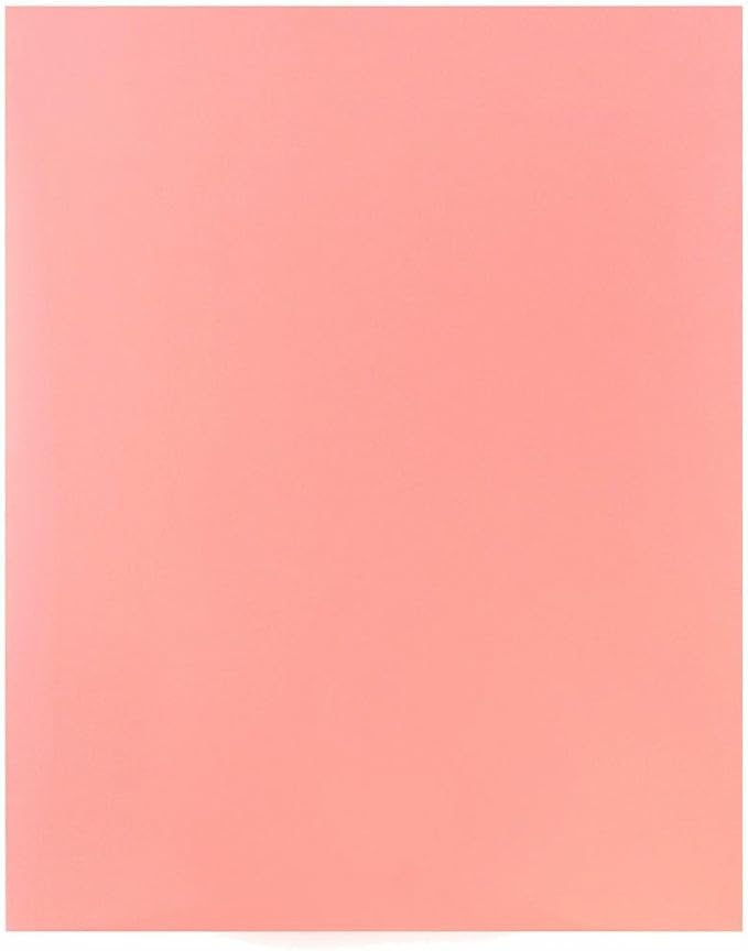 JAM PAPER Laminated Two Pocket Glossy Folders - Baby Pink Pastel - 3/Pack