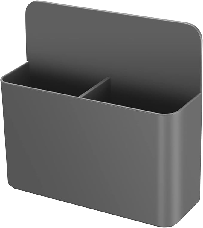 Lidwot Grey Strong Magnetic Dry Erase Marker Holders - Pen Holders for Whiteboard, Fridge, Locker, Magnetic Organizer for Office, Kitchen, and School. No Drilling, Nails, or Glue Needed