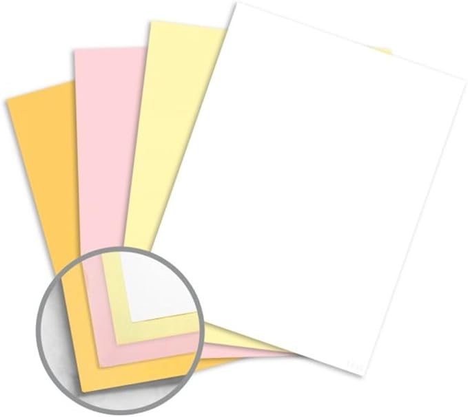 Limited Papers (TM), Carbonless Sheets, Superior, Pre Collated, Multi part, Bond Finish. (4 Part Straight 8.5 x 11, White/Canary/Pink/Gold (5925), 1 Ream)