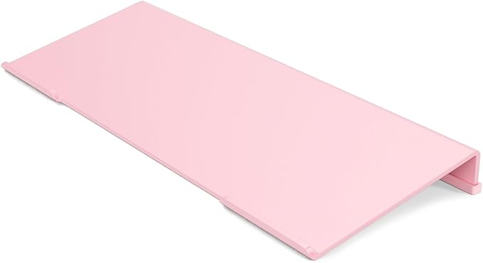BEEGO Ergonomic Computer Keyboard Stand - Pink Acrylic Keyboard Riser Tilted Keyboard Holder Keyboard Tray with Pink Non-Slip Strip for Easy Typing at Home School Office Desk Accessories
