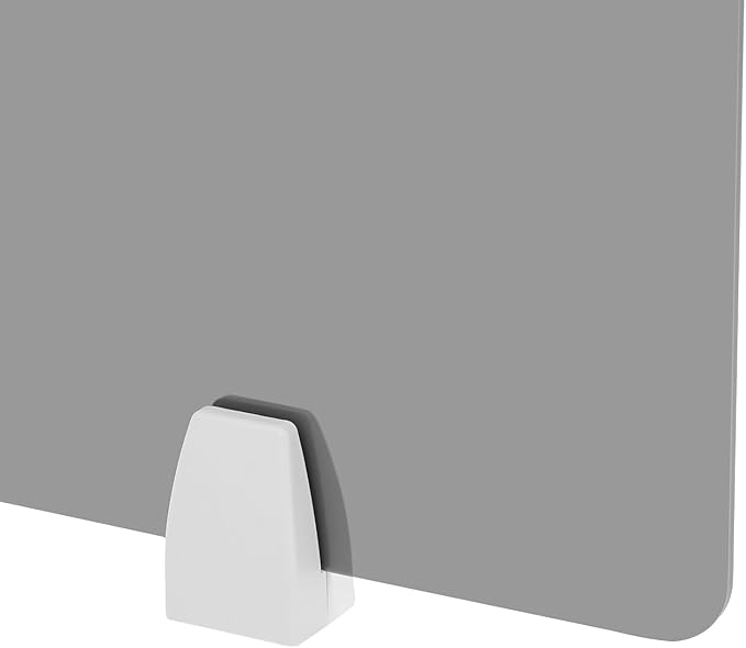 4 Pcs Desk Divider Privacy Panel, 23.6”L X15.8”W Frosted Acrylic Desk Privacy Panels with 8 Clamps for Offices Schools Call Centers (Grey)