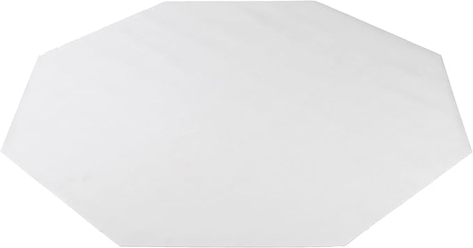 DESKU - Octagon Gaming Chair Mat, Computer and Office Chair Mat for Hard Floors, Clear, 46 Inches x 49.5 Inches, Made in The USA