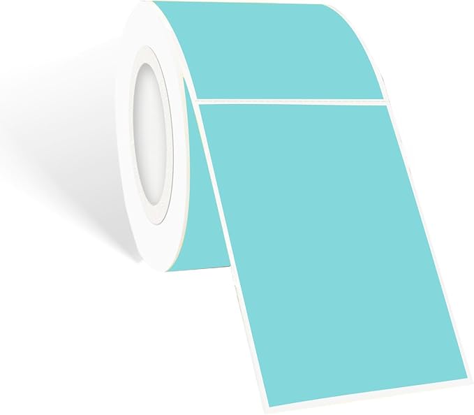 STARLIBOO Colored Labels Stickers 3 x 2 Inch, Removable Rectangle Moving Labels Stickers, 250Pcs Garage Sale Price Stickers, Adhesive Moving Labels for Boxes(Lake Blue)