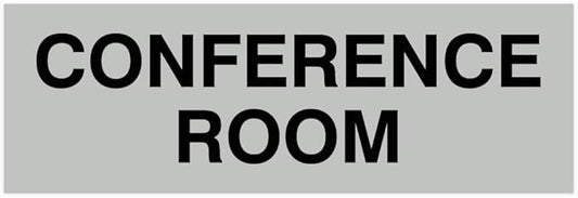 Signs ByLITA Basic Conference Room Sign (Lt Gray) - Small