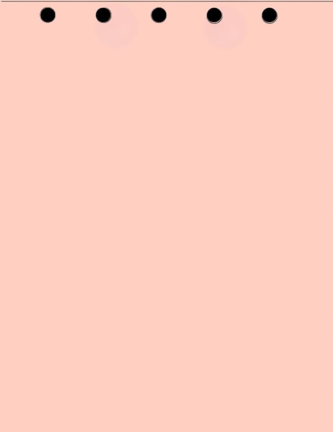 Limited Papers(TM) Writing and Copy Paper, Variation of Colors 8.5" x 11", 5 Hole Top-Punched, 20 Pound Text, 500 Sheets Per Ream. (500, Peach)