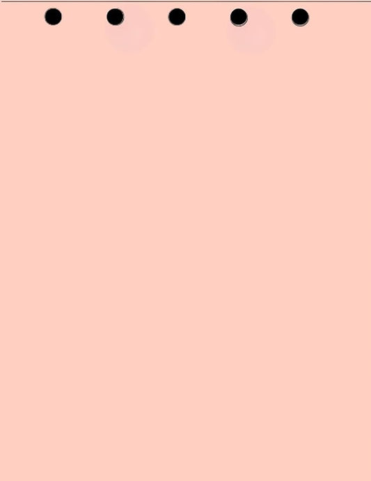Limited Papers(TM) Writing and Copy Paper, Variation of Colors 8.5" x 11", 5 Hole Top-Punched, 20 Pound Text, 500 Sheets Per Ream. (2500, Peach)