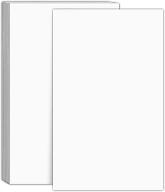 8.5 x 14 White Card Stock | Heavyweight 100lb Cover (270gsm) Cardstock Paper – Smooth Finish | For Arts and Crafts, Brochures, Restaurant Menus, Posters | 50 Sheets per Pack
