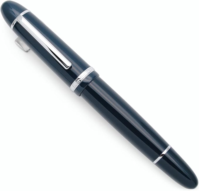 JINHAO X159 Fountain Pen (F Nib 0.5mm, Dark Blue with Silvery Clip)