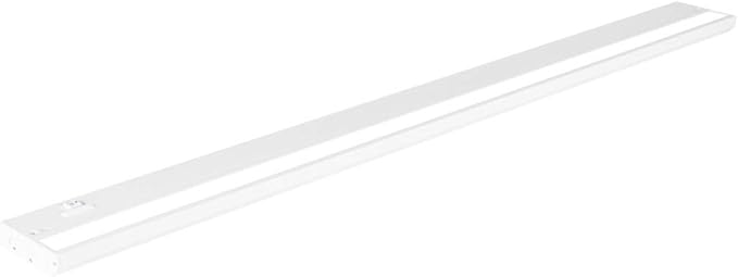 LED Under Cabinet Lighting Hardwired - 3CCT 40 Inch White Finish - Undercabinet Lights for Kitchen - Linkable Undercounter Dimmable Plug in Light or Hard Wired - Under Counter Fixture Direct Wire
