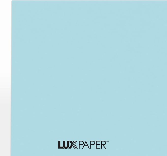 LUXPaper 8.5" x 11" Paper | Letter Size | Pastel Blue | 60lb. Text | 50 Qty