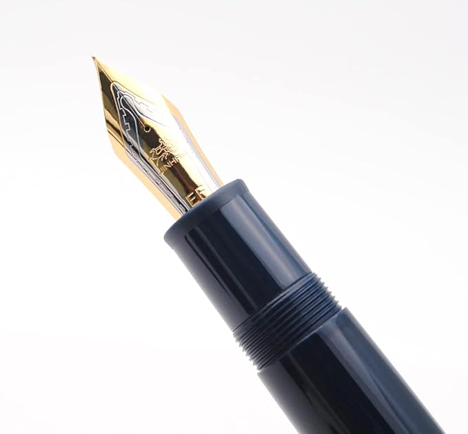 JINHAO X159 Fountain Pen (EF Nib 0.38mm, Dark Blue with Gold Clip)