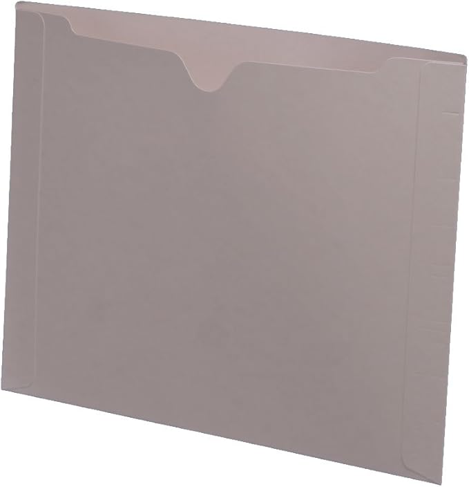 11 pt Gray Color Jacket, Letter Size, Dental Style (Box of 50)