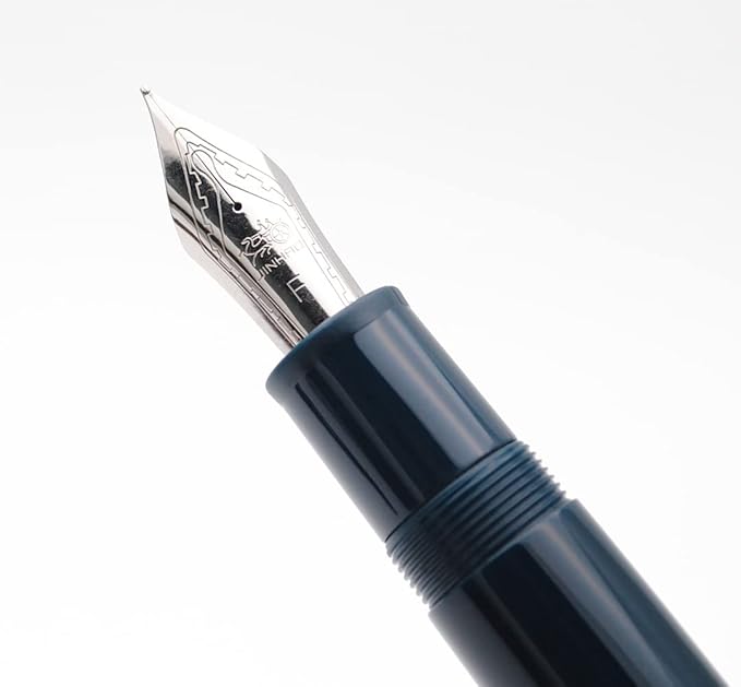 JINHAO X159 Fountain Pen (F Nib 0.5mm, Dark Blue with Silvery Clip)