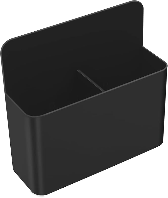 MoKo Magnetic Dry Erase Marker Holder, Pen Pencil Holder Storage Organizer for Whiteboard, Refrigerator, Locker and Other Magnetic Surfaces - Black